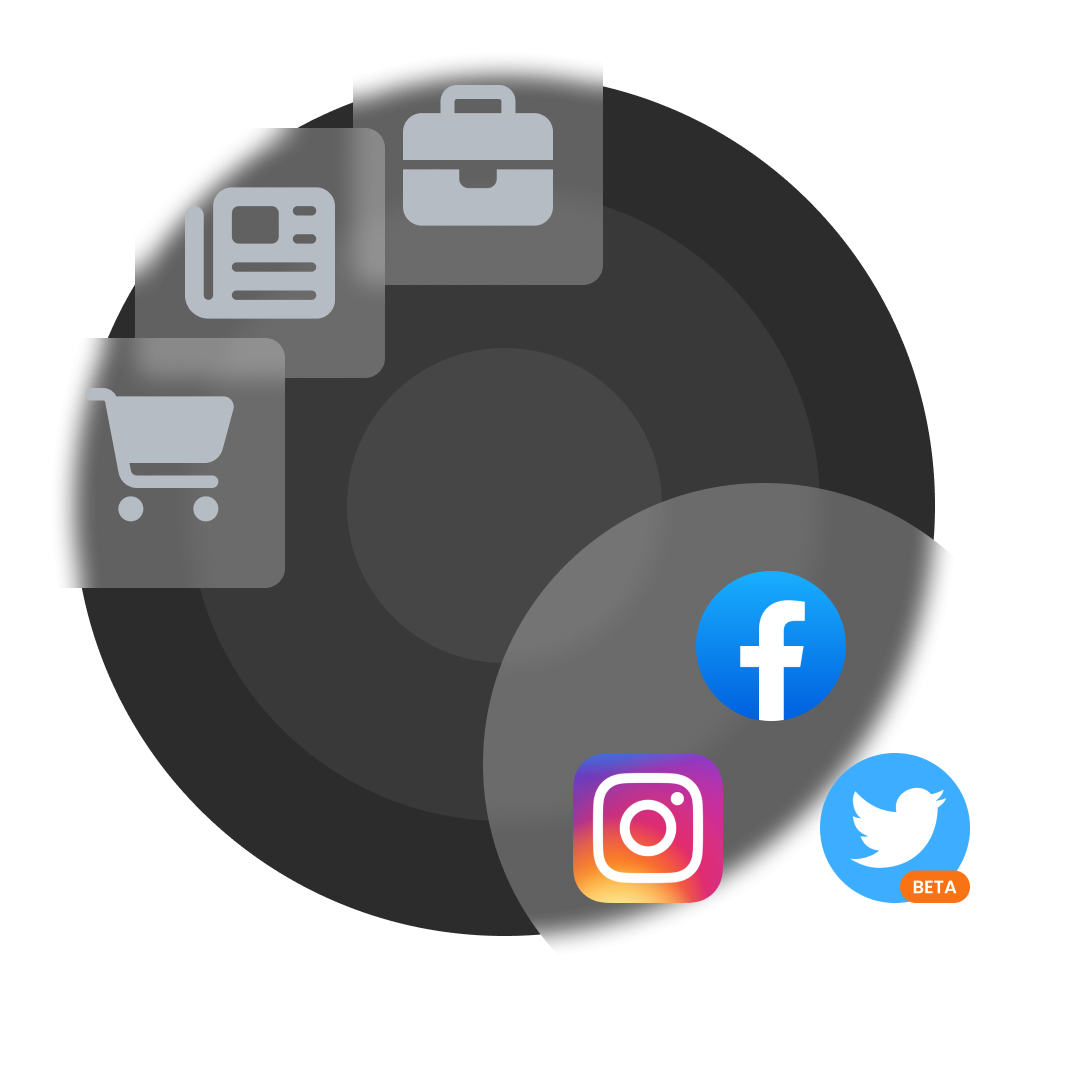 Connect social pages